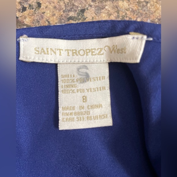 Saint Tropez West Ladies Blue Shift Dress - Picture 7 of 9